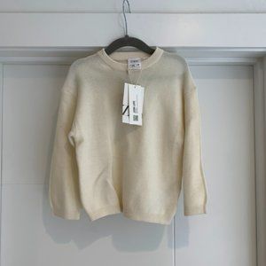 NWT ZARA Kids Cream Knit Sweater, Size 2-3Y